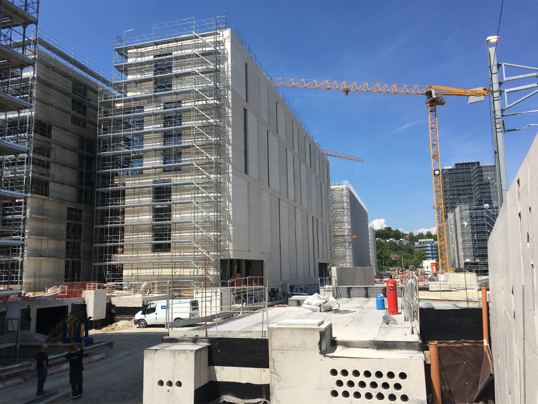 La façade des bâtiments que nous réalisons avec Lopes&Périnet se dévoile !